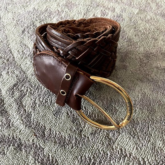 Just Cavalli Leather Braided Belt main image 9